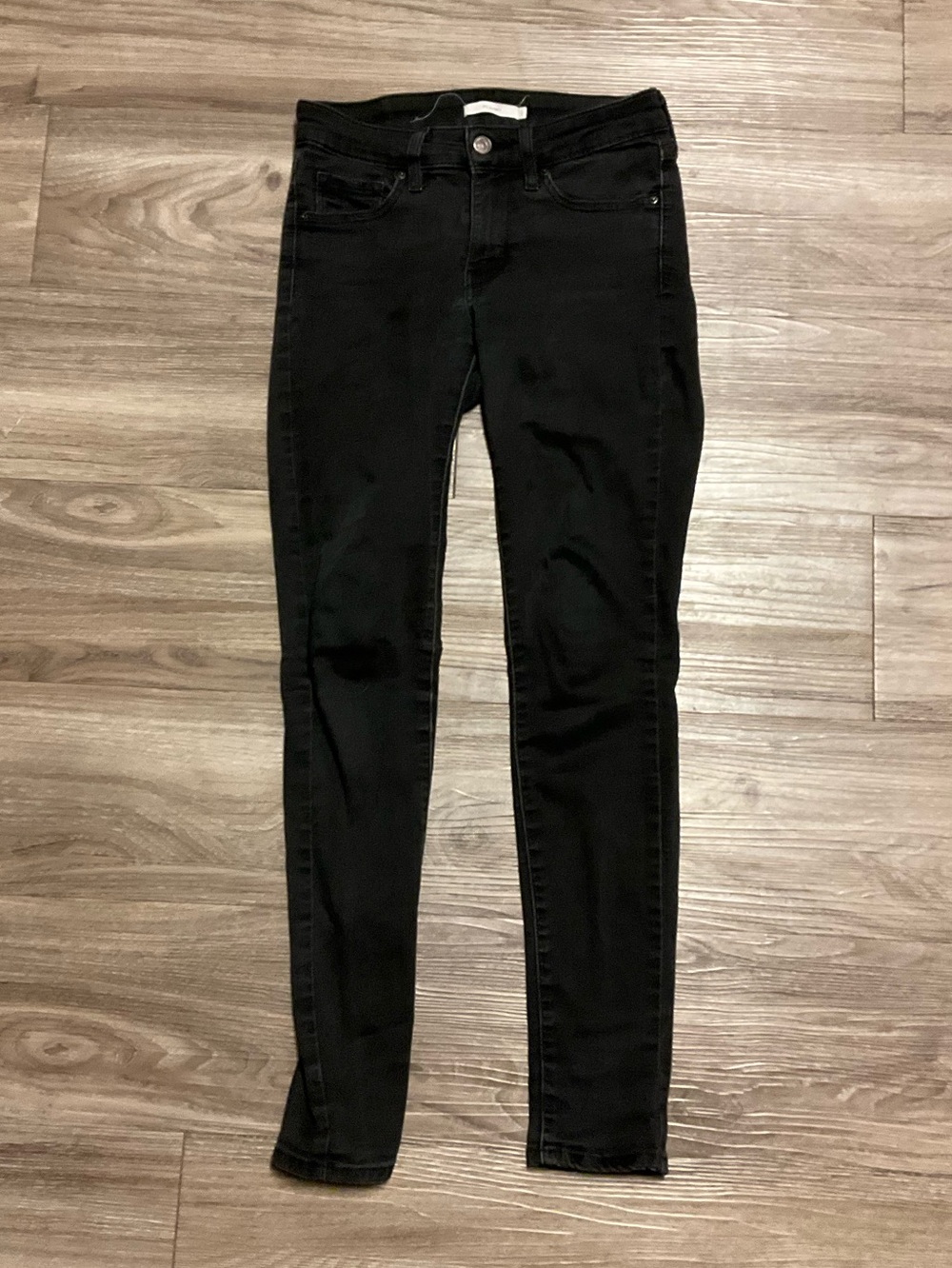 Levi's Black Emo Y2K Skinny Jeans - Sleek Stretch Denim XS